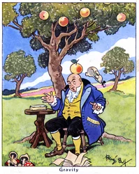 Isaac Newton objevuje gravitaci, 1936